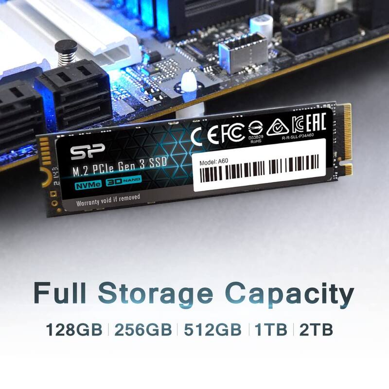 SSD Silicon Power P34A60 256 GB NVMe M.2 PCIe Gen3x4 2280 - SP